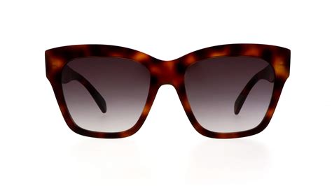 Celine Triomphe 55 Brown & Tortoise Sunglasses.